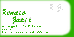 renato zapfl business card